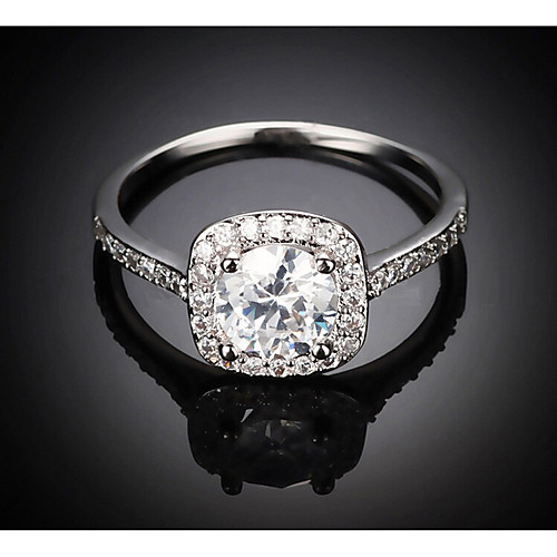 

Open Ring Cubic Zirconia Classic Gold Silver Rhinestone Fashion 1pc Adjustable / Women's