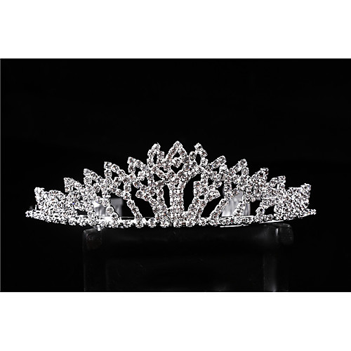 

Crystal / Alloy Tiaras / Headdress with Crystal / Crystals 1 Piece Wedding / Party / Evening Headpiece