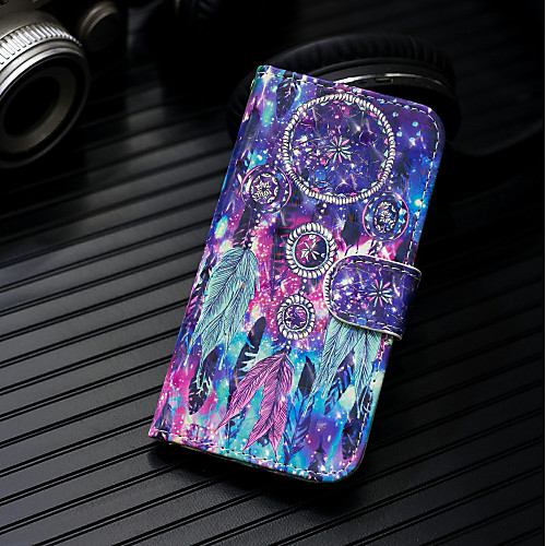 

Case For Huawei Huawei P20 / Huawei P20 Pro / Huawei P20 lite Wallet / Card Holder / with Stand Full Body Cases Dream Catcher Hard PU Leather / P10 Lite