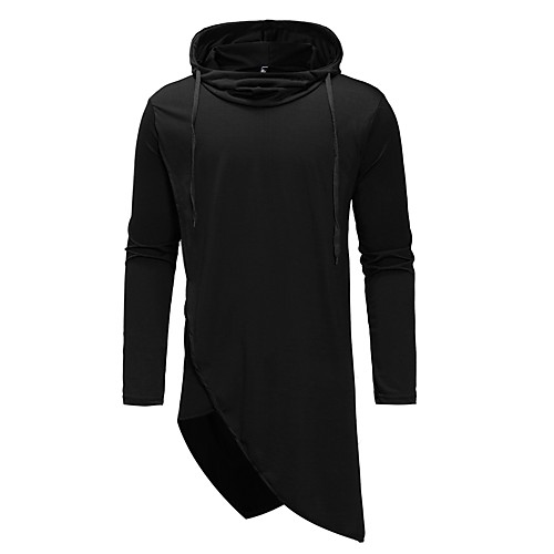 

Men's Hoodie Solid Colored Hooded Daily Basic Hoodies Sweatshirts Long Sleeve Long Blue Wine Light gray / Fall / Winter