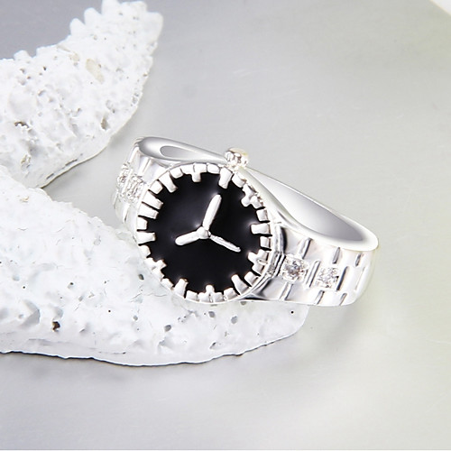 

Ring Classic Silver Copper Rhinestone Pointer Ladies Artistic Unique Design 1pc 7 8 9 10 / Women's
