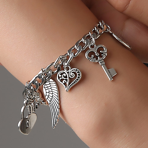 

Women's Bracelet Classic Wedding Birthday Vintage Theme European Trendy Casual / Sporty Ethnic French Alloy Bracelet Jewelry Silver For Date Festival
