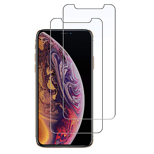 

ASLING Защитная плёнка для экрана для Apple iPhone XS Закаленное стекло 2 штs Защитная пленка для экрана Уровень защиты 9H / 2.5D закругленные углы / Взрывозащищенный