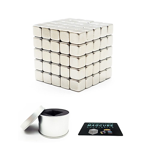 

125 pcs 5mm Magnet Toy Magnetic Balls Magnet Toy Building Blocks Super Strong Rare-Earth Magnets Neodymium Magnet Magnet Cube Magnetic Square Shaped Stress and Anxiety Relief Office Desk Toys