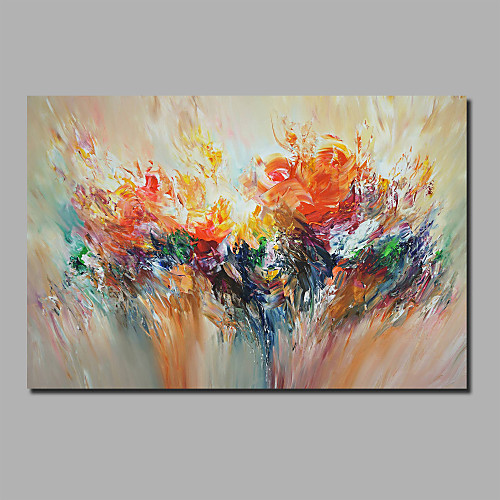 

Oil Painting Handmade Hand Painted Wall Art Abstract Colorful Floral Home Decoration Décor Stretched Frame Ready to Hang