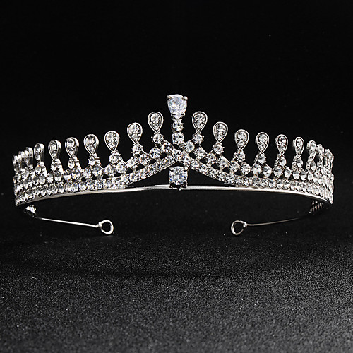 

Alloy Tiaras with Crystals 1 Piece Wedding / Special Occasion Headpiece
