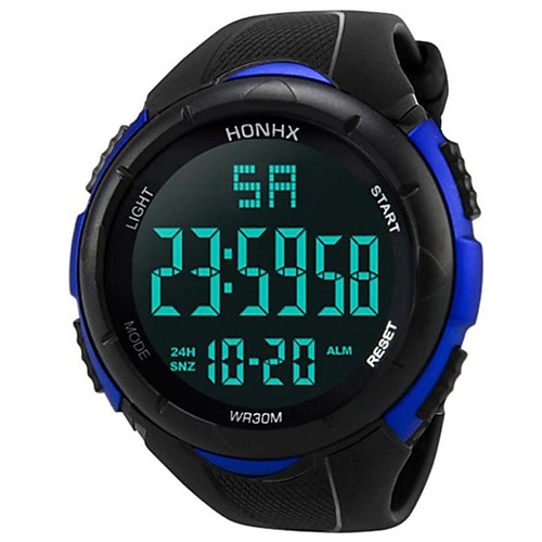 

Men's Sport Watch Digital Watch Digital Digital Fashion Water Resistant / Waterproof Calendar / date / day Chronograph / Two Years / Quilted PU Leather / Japanese