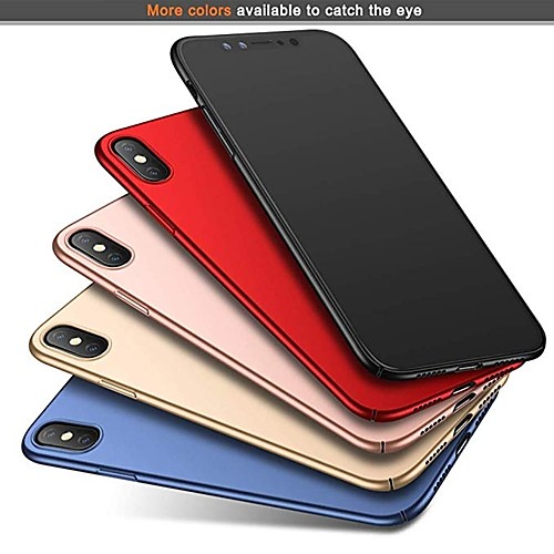 

чехол для apple iphone xr xs xs max ультратонкий / матовый задняя крышка однотонный жесткий компьютер для iphone x 8 8 plus 7 7plus 6s 6s plus se 5 5s