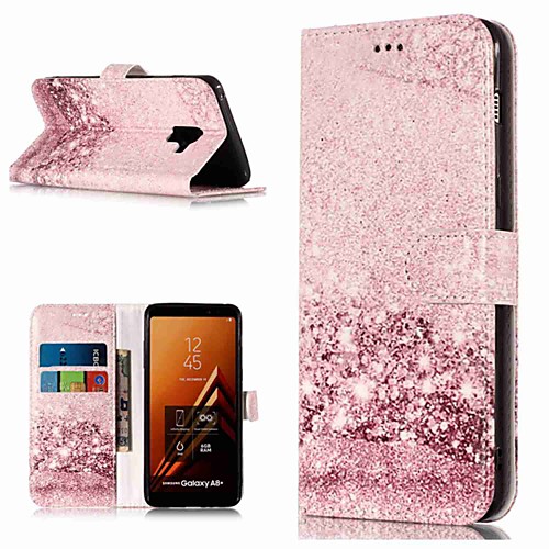 

Case For Samsung Galaxy A3(2017) / A5(2017) / A8 2018 Wallet / Card Holder / with Stand Full Body Cases Marble Hard PU Leather