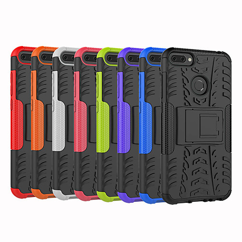 

Case For Huawei Huawei Honor 10 / Huawei Honor 9 Lite / Huawei Honor 8X Shockproof / with Stand Back Cover Tile / Armor Hard PC