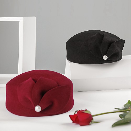 

100% Wool Kentucky Derby Hat / Hats with Solid 1pc Casual / Daily Wear Headpiece