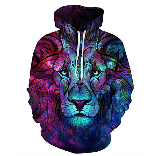 

Men's Hoodie Floral Basic / Halloween Loose Rainbow S M L XL XXL XXXL XXXXL XXXXXL
