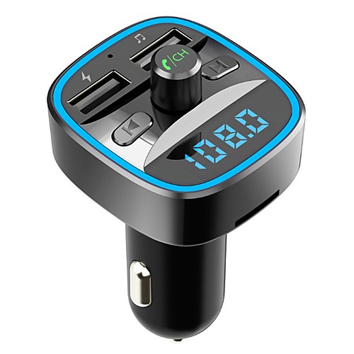 

T25 Bluetooth 5.0 FM Transmitter Car Handsfree Bluetooth / Over-charge Protection / Short Circuit Protection Car