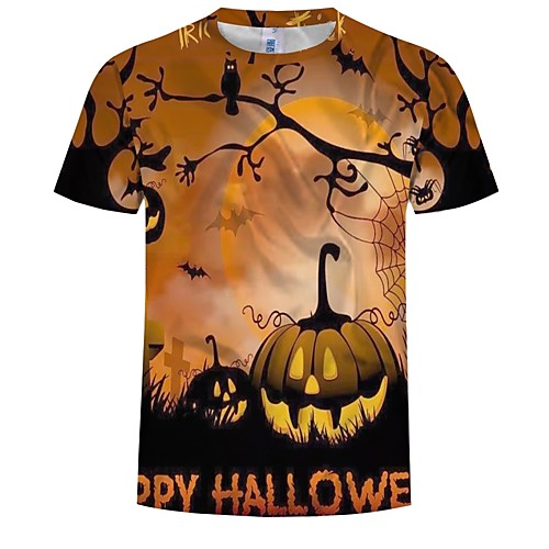 

Inspired by Cosplay Cosplay Anime Cosplay Costumes Japanese Cosplay T-shirt Graphic / Pumpkin / Halloween Short Sleeve T-shirt For Men's