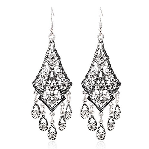

Women's Drop Earrings Hanging Earrings Hollow Out Ladies Vintage Sweet Earrings Jewelry Silver For Daily Festival 1 Pair