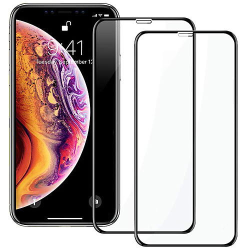 

ASLING Защитная плёнка для экрана для Apple iPhone XS / iPhone XR / iPhone XS Max Закаленное стекло 2 штs Защитная пленка на всё устройство Уровень защиты 9H / 2.5D