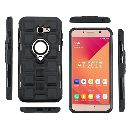 

Case For Samsung Galaxy A3(2017) / A5(2017) / A7(2017) Shockproof / Ring Holder Back Cover Armor Soft TPU