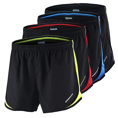 

Arsuxeo Men's Running Shorts Athletic Shorts Bottoms Mesh Fitness Gym Workout Training Bodybuilding Athletic Breathable Quick Dry Soft Plus Size Sport Red / black Black / Yellow Black / Blue