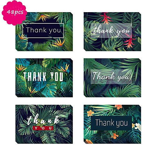

Side Fold Wedding Invitations 24 - Thank You Cards Artistic Style Pure Paper