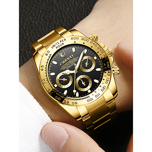 

CHENXI Men's Wrist Watch Analog Quartz Fashion Water Resistant / Waterproof Chronograph Casual Watch / Two Years / Stainless Steel / Japanese