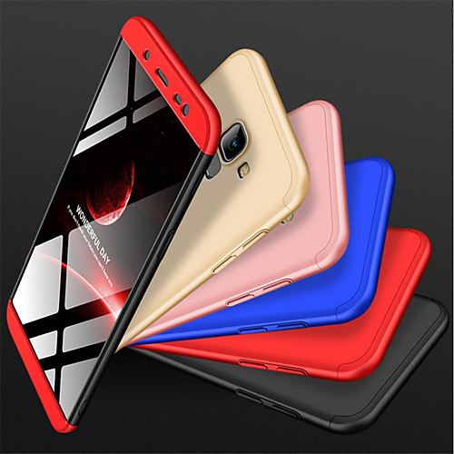 

Phone Case For Samsung Galaxy Back Cover J6 Shockproof Frosted Solid Color Hard PC