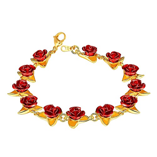 

Women's Bracelet Cameo Roses Ladies Fashion Copper Bracelet Jewelry Rose Gold / Silver / Gold For Gift Daily