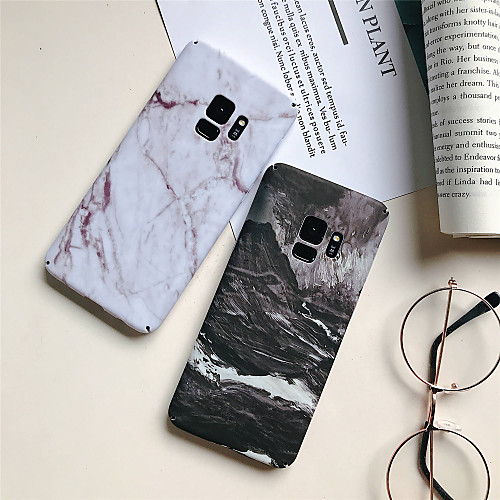 

Кейс для Назначение SSamsung Galaxy S9 Plus / S9 Матовое / С узором Кейс на заднюю панель Мрамор Твердый ПК для S9 / S9 Plus / S8 Plus