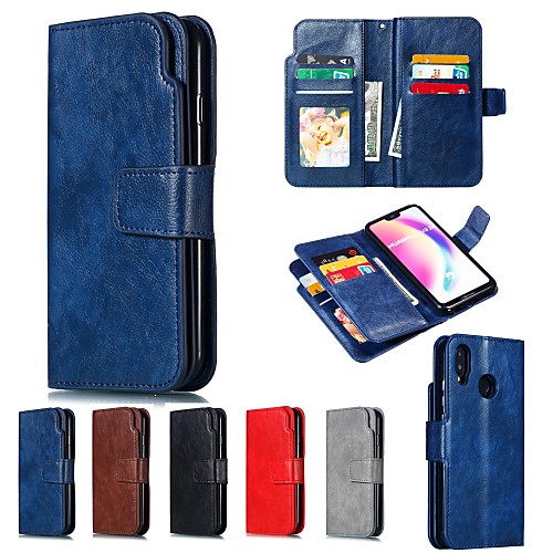 

Case For Huawei Huawei P20 / Huawei P20 Pro / Huawei P20 lite Wallet / with Stand Full Body Cases Solid Colored Hard PU Leather / P10 Lite / P10