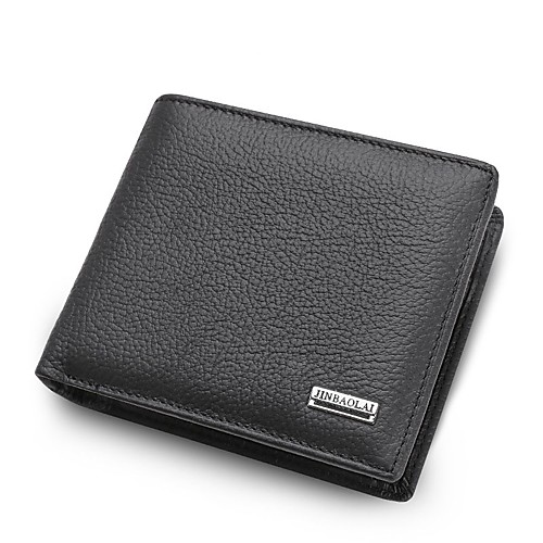 

Men's Nappa Leather Wallet Solid Color Black / Brown / Fall & Winter