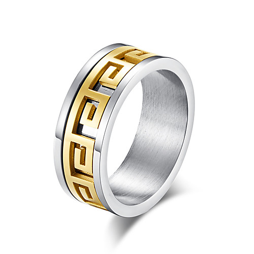 

Band Ring Classic Gold Black Steel Stainless Stylish Basic Trendy 1pc 7 8 9 10 11 / Men's