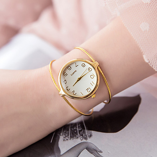 

Women's Bracelet Watch Quartz Silver / Gold Casual Watch Analog Ladies Fashion Minimalist - Silver Golden