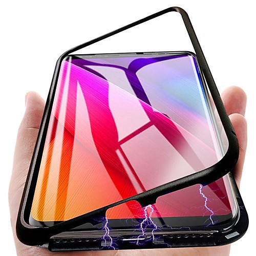 

Кейс для Назначение SSamsung Galaxy S9 Plus / S9 Магнитный Кейс на заднюю панель Однотонный Твердый Металл для S9 / S9 Plus / S8 Plus