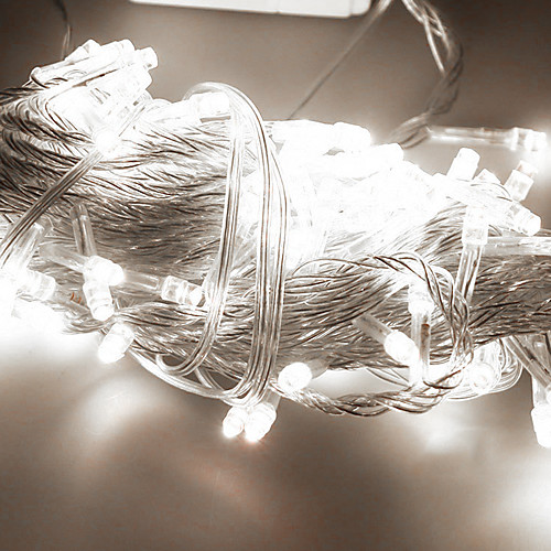 

10m String Lights 100 LEDs SMD 0603 Warm White RGB White Waterproof Creative Party 110-120 V 1pc IP44