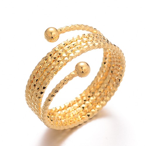 

Women's Ring Adjustable Ring wrap ring 1pc Gold Gold Plated Ladies Luxury Hyperbole Wedding Gift Jewelry Classic Cute