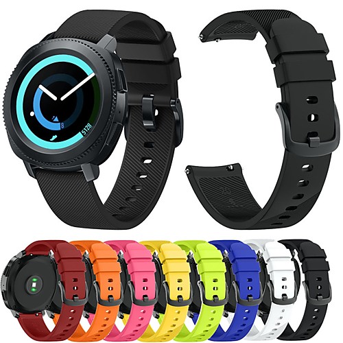 

Ремешок для часов для Gear Sport / Gear S2 / Gear S2 Classic Samsung Galaxy Спортивный ремешок / Классическая застежка силиконовый Повязка на запястье