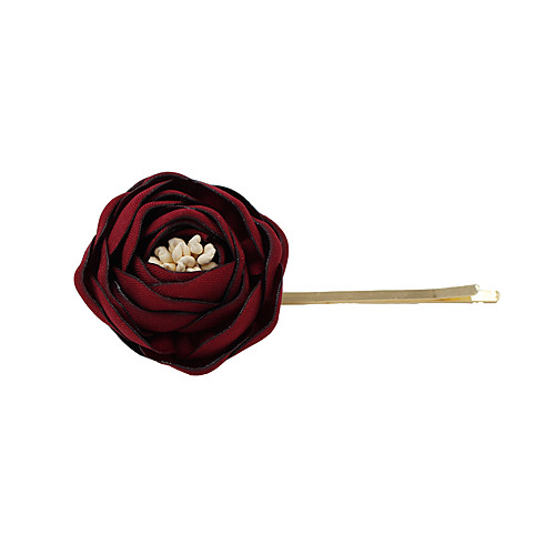 

Fabrics Hair Clip with Floral 3 Pieces Wedding / Party / Evening Headpiece