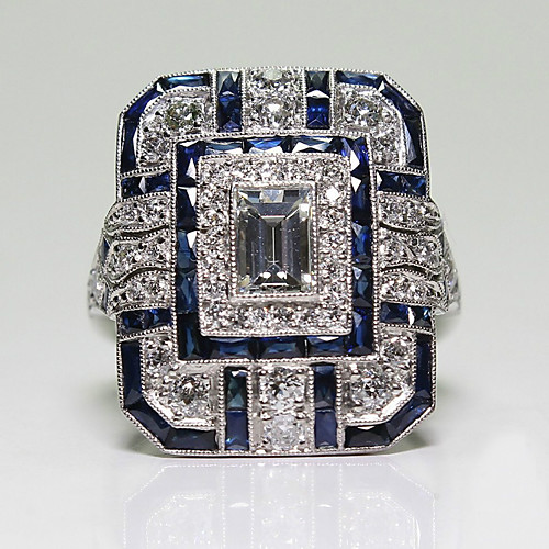 

Women Band Ring Classic Blue Alloy Romantic European Trendy 1pc 6 7 8 9 10 / Women's