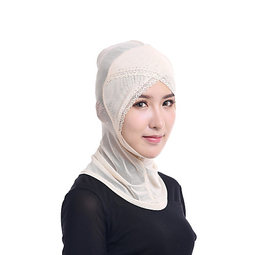 

Women's Basic Hijab - Patchwork Mesh / All Seasons