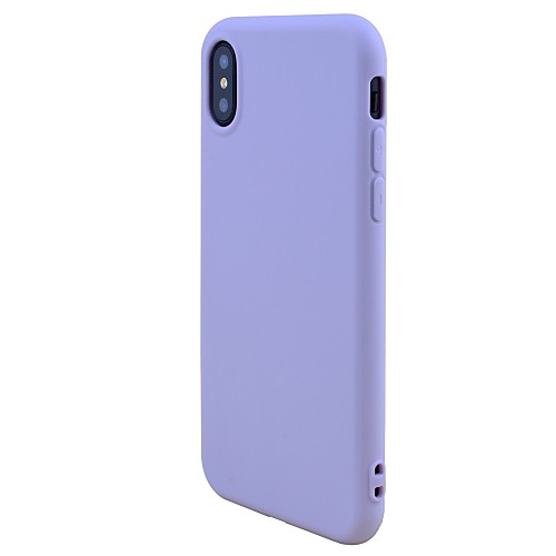 

Кейс для Назначение Apple iPhone XR / iPhone XS Max Матовое Кейс на заднюю панель Однотонный Мягкий ТПУ для iPhone XS / iPhone XR / iPhone XS Max