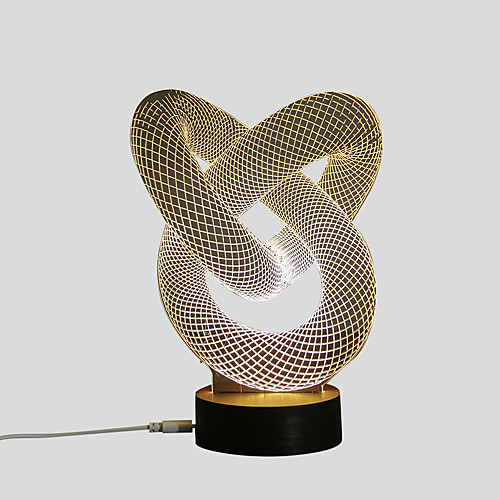 

1 Set, Popular Bedroom Acrylic 3D Night Light Mood Light LED Table Lamp USB Mood Lamp Gifts,Decoration