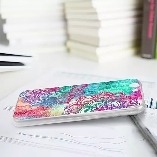 

Phone Case For ZTE Back Cover ZTE Blade A512 Ultra-thin Pattern Lace Printing Soft TPU