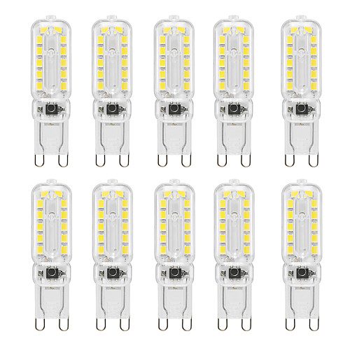 

10pcs 6 W LED Bi-pin Lights 450-550 lm G9 T 22 LED Beads SMD 2835 Dimmable Decorative Warm White Cold White Natural White 220-240 V 110-130 V / 10 pcs / RoHS