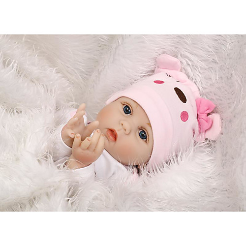 

NPKCOLLECTION 22 inch Reborn Doll Baby Reborn Baby Doll Newborn lifelike Cute Hand Made Child Safe 22 with Clothes and Accessories for Girls' Birthday and Festival Gifts / Non Toxic / Lovely / Kid's