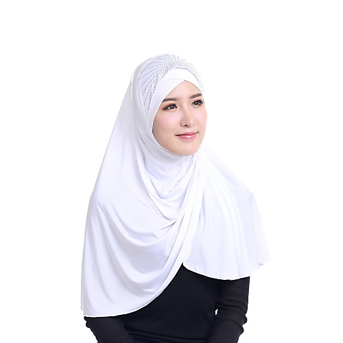 

Women's Basic Rayon Hijab - Solid Colored Sequins / All Seasons