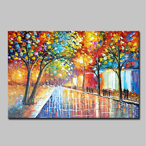 

Oil Painting Hand Painted Horizontal Abstract Landscape Modern Stretched Canvas
