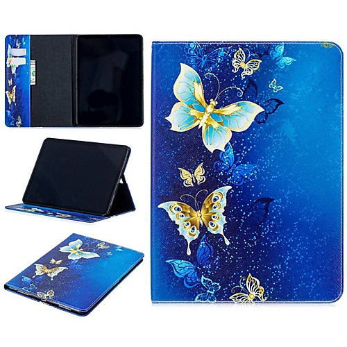 

Case For Apple iPad Air / iPad 4/3/2 / iPad Mini 3/2/1 Wallet / Shockproof / with Stand Full Body Cases Butterfly Hard PU Leather