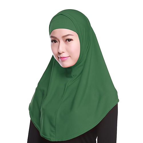 

Women's Basic Polyester Hijab - Solid Colored Layered / All Seasons