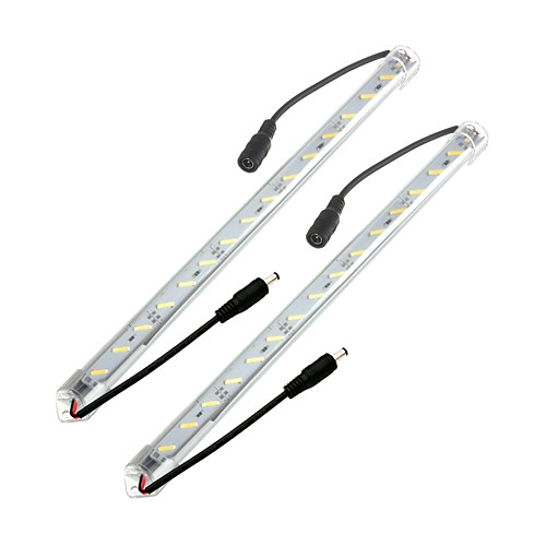 

ZDM 2X0.5M Rigid LED Light Bars 236 LEDs SMD 8520 1Set Mounting Bracket 2pcs Warm White Cold White Waterproof Linkable 12 V / IP44