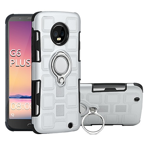 

Кейс для Назначение Motorola MOTO G6 / Moto G6 Plus Защита от удара / Кольца-держатели Кейс на заднюю панель броня Твердый ПК для MOTO G6 / Moto G6 Plus / Moto G5s Plus