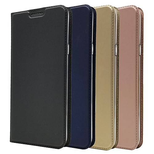 

Case For LG V30 / LG V40 Ultra-thin / Flip / with Stand Full Body Cases Solid Colored Hard PU Leather for LG G6 / LG G7 / LG Q6 / LG V20